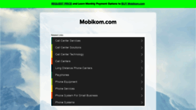 What Mobikom.com website looked like in 2020 (3 years ago)
