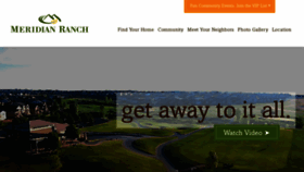 What Meridianranch.com website looked like in 2020 (3 years ago)