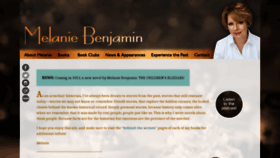 What Melaniebenjamin.com website looked like in 2020 (3 years ago)