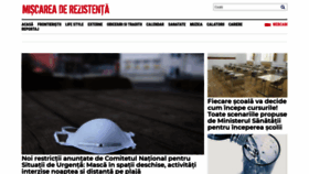 What Miscareaderezistenta.ro website looked like in 2020 (5 years ago)