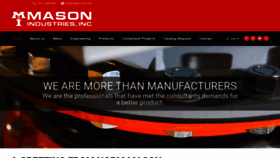 What Mason-ind.com website looked like in 2020 (3 years ago)