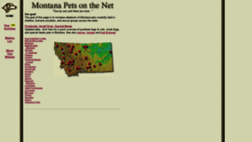 What Montanapets.org website looked like in 2020 (3 years ago)