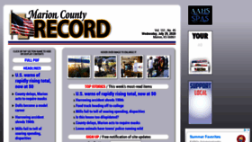 What Marionrecord.com website looked like in 2020 (3 years ago)