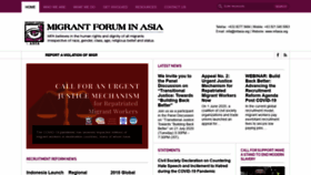 What Mfasia.org website looked like in 2020 (3 years ago)