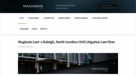 What Maginnislaw.com website looked like in 2020 (3 years ago)