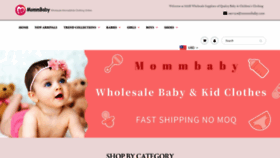 What Mommbaby.com website looked like in 2020 (3 years ago)