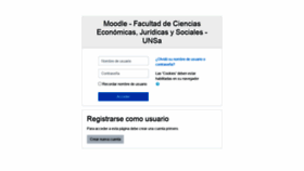 What Moodleeco.unsa.edu.ar website looked like in 2020 (3 years ago)