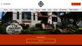 What Missioninn.net website looked like in 2020 (3 years ago)