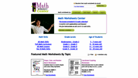What Mathworksheetscenter.com website looked like in 2020 (3 years ago)