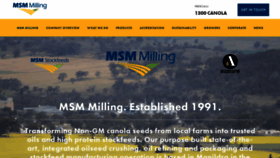 What Msmmilling.com.au website looked like in 2020 (3 years ago)
