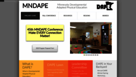 What Mndape.org website looked like in 2020 (3 years ago)