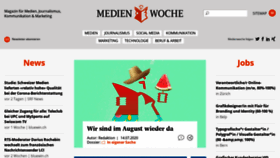 What Medienwoche.ch website looked like in 2020 (3 years ago)