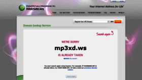What Mp3xd.ws website looked like in 2020 (3 years ago)