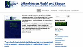 What Microbiotajournal.com website looked like in 2020 (3 years ago)