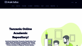 What Maktaba.ac.tz website looked like in 2020 (3 years ago)