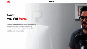 What Marcobernard.ca website looked like in 2020 (3 years ago)