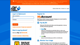What Myaccount.clarkpublicutilities.com website looked like in 2020 (3 years ago)