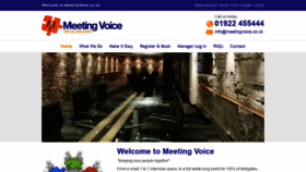 What Meetingvoice.co.uk website looked like in 2020 (3 years ago)