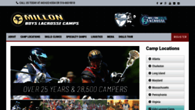 What Millonlacrosse.com website looked like in 2020 (3 years ago)