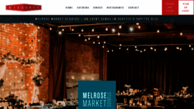 What Melrosemarketstudios.com website looked like in 2020 (3 years ago)