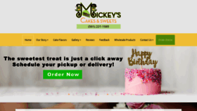 What Mickeyssweets.com website looked like in 2020 (3 years ago)
