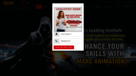 What Maac-animation.com website looked like in 2020 (3 years ago)