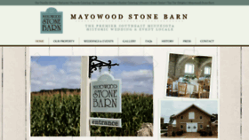 What Mayowoodstonebarn.com website looked like in 2020 (3 years ago)
