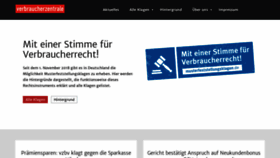 What Musterfeststellungsklagen.de website looked like in 2020 (3 years ago)
