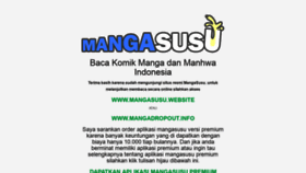What Mangasusu.online website looked like in 2020 (3 years ago)