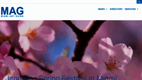 What Miamiartguide.com website looked like in 2020 (3 years ago)