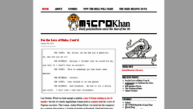 What Microkhan.com website looked like in 2020 (3 years ago)