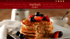 What Melbasrestaurant.com website looked like in 2020 (3 years ago)