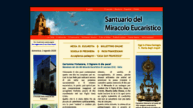 What Miracoloeucaristico.eu website looked like in 2020 (3 years ago)