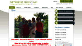 What Metrowestspineclinic.com website looked like in 2020 (3 years ago)