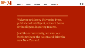 What Masseypress.ac.nz website looked like in 2020 (3 years ago)