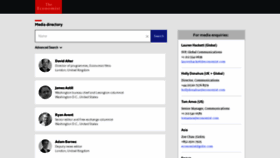 What Mediadirectory.economist.com website looked like in 2020 (3 years ago)