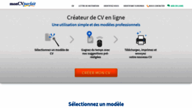What Moncvparfait.fr website looked like in 2020 (3 years ago)