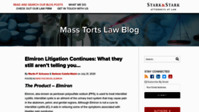 What Masstortslawblog.com website looked like in 2020 (3 years ago)