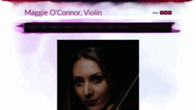 What Maggieoconnorviolin.com website looked like in 2020 (3 years ago)