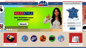 What Majuscule.fr website looked like in 2020 (3 years ago)