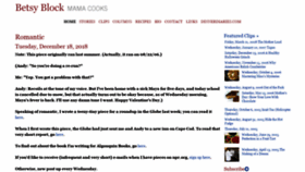 What Mamacooks.com website looked like in 2020 (3 years ago)