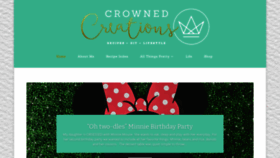 What Mycrownedcreations.com website looked like in 2020 (3 years ago)