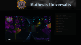 What Mathesis-universalis.com website looked like in 2020 (3 years ago)
