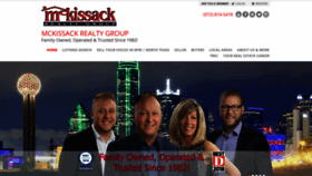 What Mckissackrealty.com website looked like in 2020 (3 years ago)