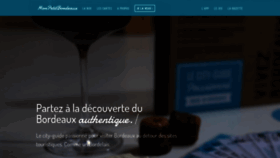 What Monpetitbordeaux.com website looked like in 2020 (3 years ago)