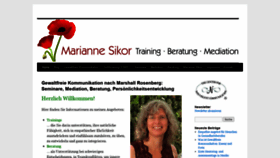 What Marianne-sikor.de website looked like in 2020 (3 years ago)