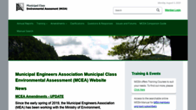 What Municipalclassea.ca website looked like in 2020 (3 years ago)