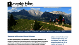 What Mountainhikingholidays.com website looked like in 2020 (3 years ago)