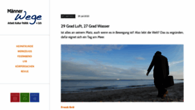 What Maennerwege.de website looked like in 2020 (3 years ago)