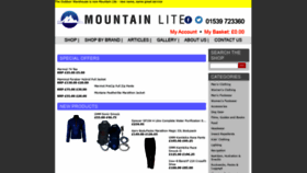 What Mountain-lite.co.uk website looked like in 2020 (3 years ago)